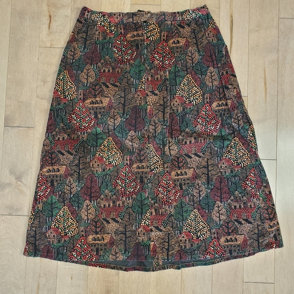 Vintage high waisted corduroy midi skirt - Picture 4 of 10